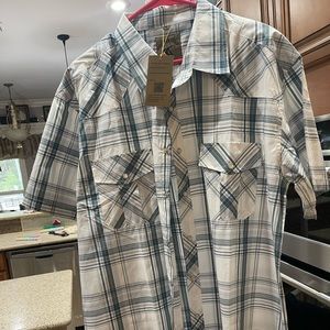 Coevals Club Men's Shirt Size XL Western Pearl Snap 2 Front Pockets, Sht SLeeve